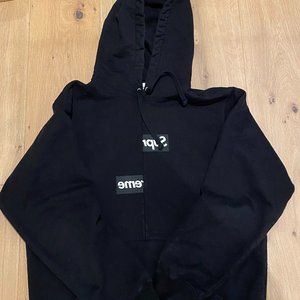 Supreme comme des garcon hoodie black